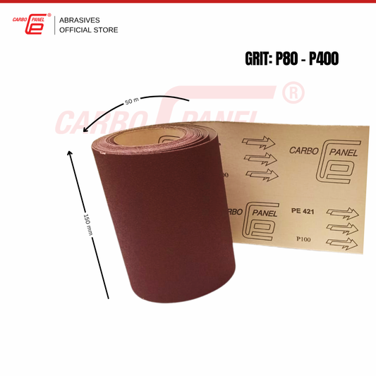 CARBO PANEL 300mm x 50m Sandpaper Roll Paper Type