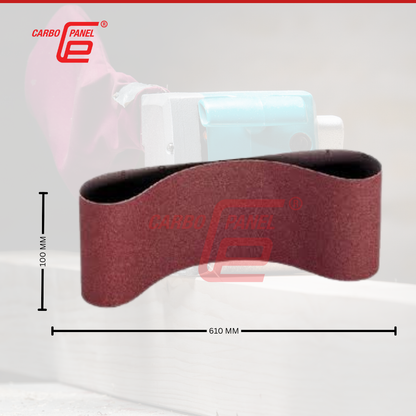 CARBO PANEL 100mm X 610MM (4"x 24") (2pcs) Sanding Cloth Belt for Wood/Metal Sandpaper Sander