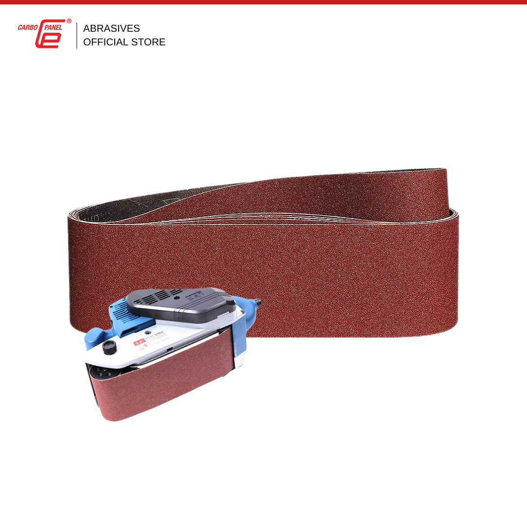 CARBO PANEL 100mm X 610MM (4"x 24") (2pcs) Sanding Cloth Belt for Wood/Metal Sandpaper Sander