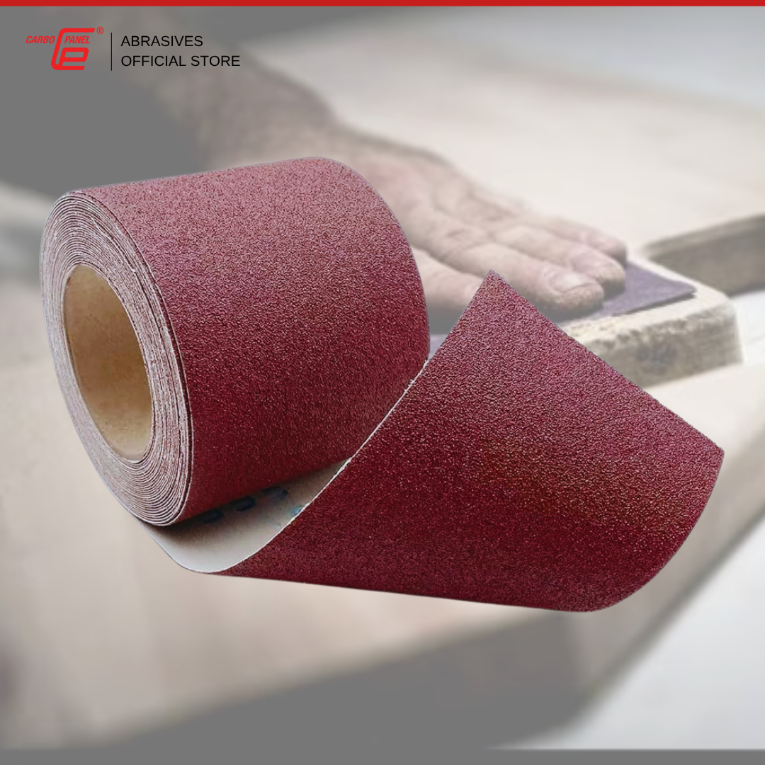 CARBO PANEL 100mm × 50m Width Emery Cloth Roll Soft Type