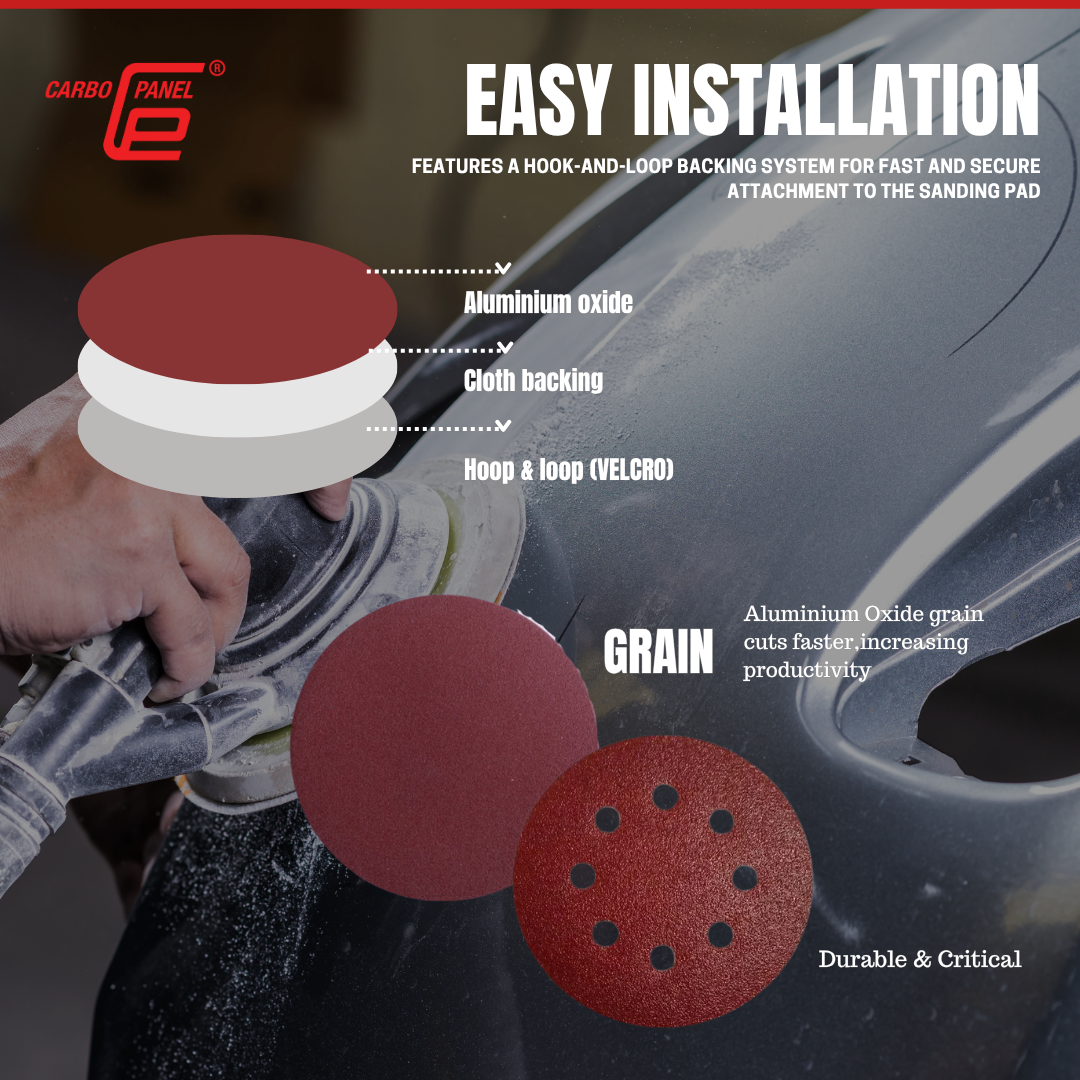 Carbo Panel 5" inch Velcro Disc (125mm )