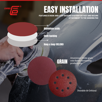 Carbo Panel 5" inch Velcro Disc (125mm )