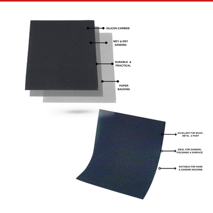 CARBO PANEL 9 x 11  Wet & Dry Paper Sheet