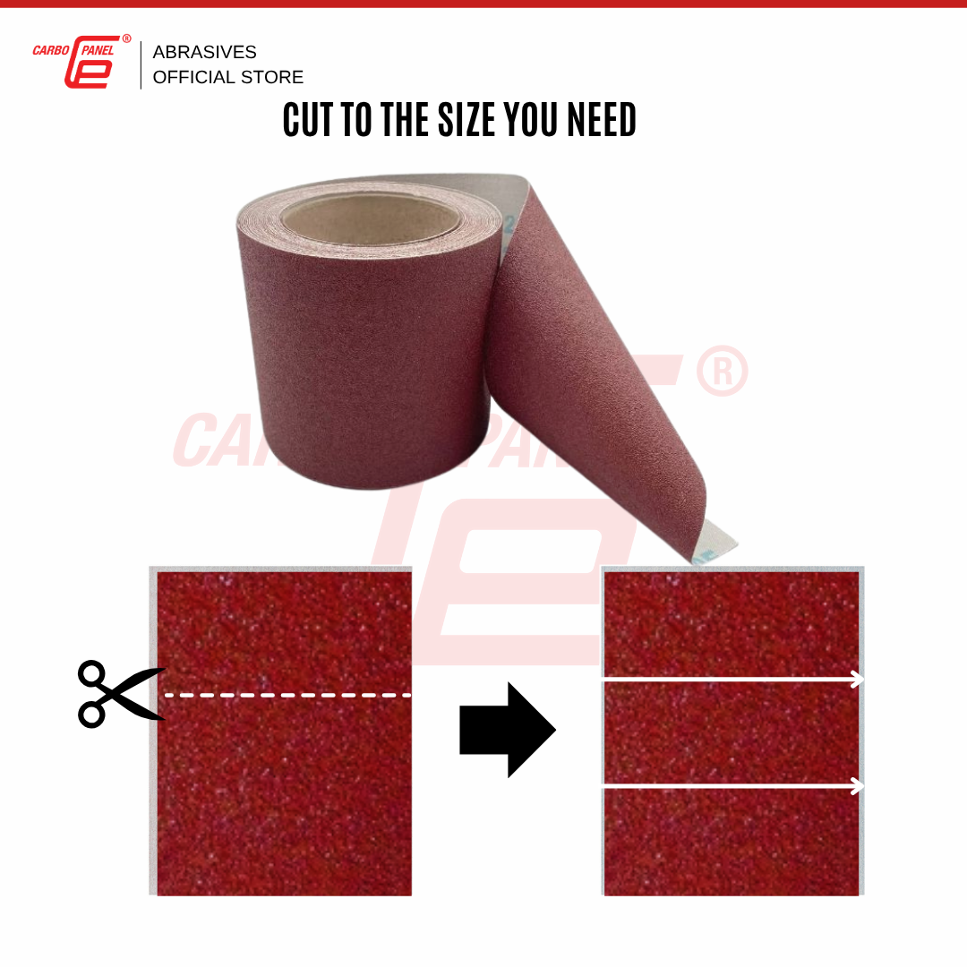 CARBO PANEL 300mm x 50m Sandpaper Roll Paper Type