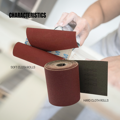 CARBO PANEL 100mm × 50m Width Emery Cloth Roll Soft Type